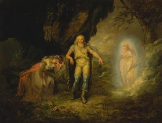 Prospero, Miranda en Ariel, uit De Storm